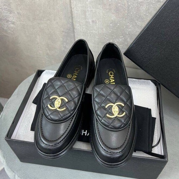 CHANEL Shoes - Chanel Black Leather Loafers